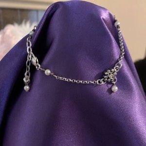 BRIGHTON ANKLET RETIRED FLEUR DE LIS DESIGN